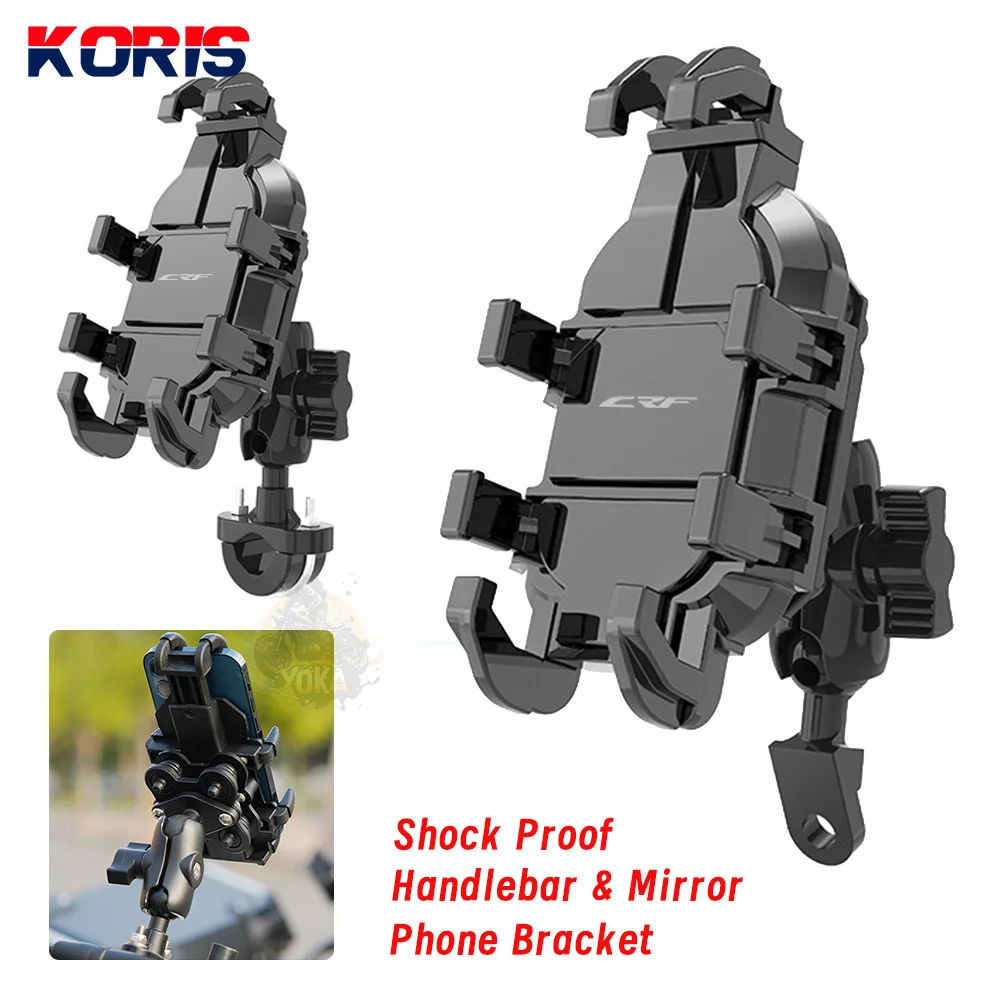 

For Honda Crf300l Crf250l Crf450x CRF250 CRF 150 250 450 R/X/RX/F Rotable Motorcycle Phone Holder GPS Stand Bracket Accessories