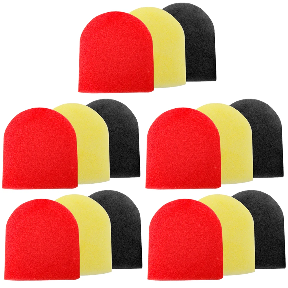 

15Pcs Durable Thickened Microphone Sponge Cover Windproof Mic Protector for Stage Live Streaming Mic Covers Microphone Protector