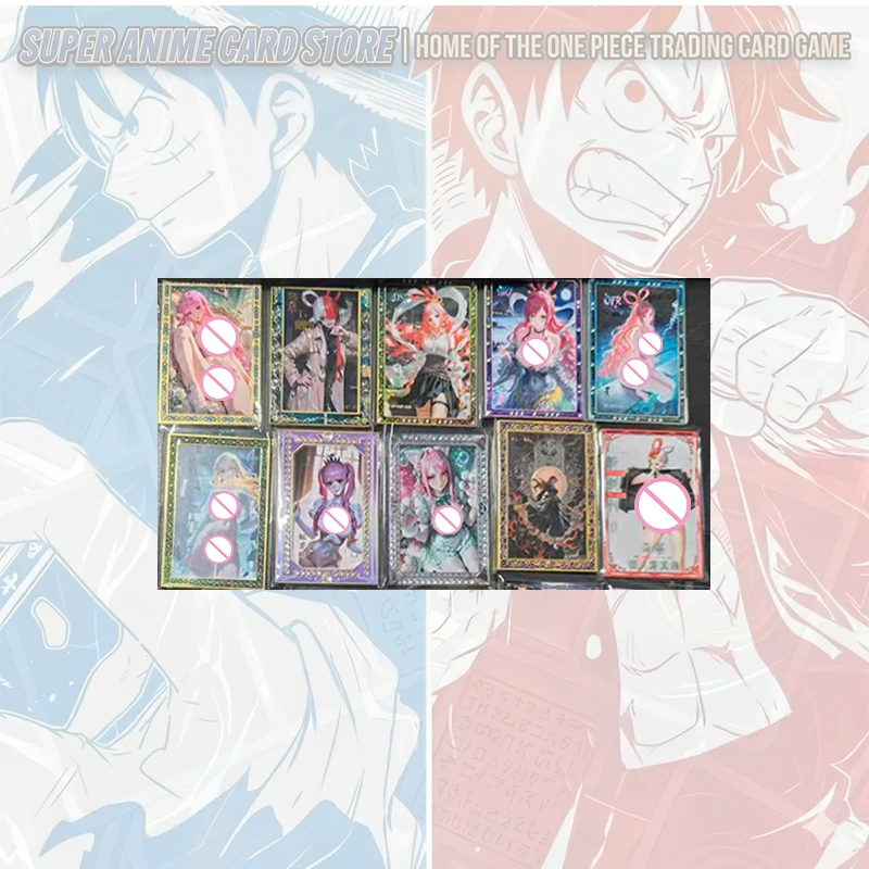 Japanese Anime ONE PIECE Metal Cards Boa Hancock Carrot Perona Nefertari D. Vivi Vinsmoke Reiju Yamato Collectible Cards