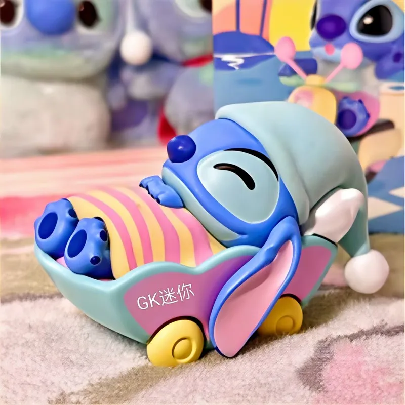 

Disney Stitch Trip Collection Series Blind Box Anime Action Figure Cartoon Model Toy Desktop Decor Collection Birthday Xmas Gift