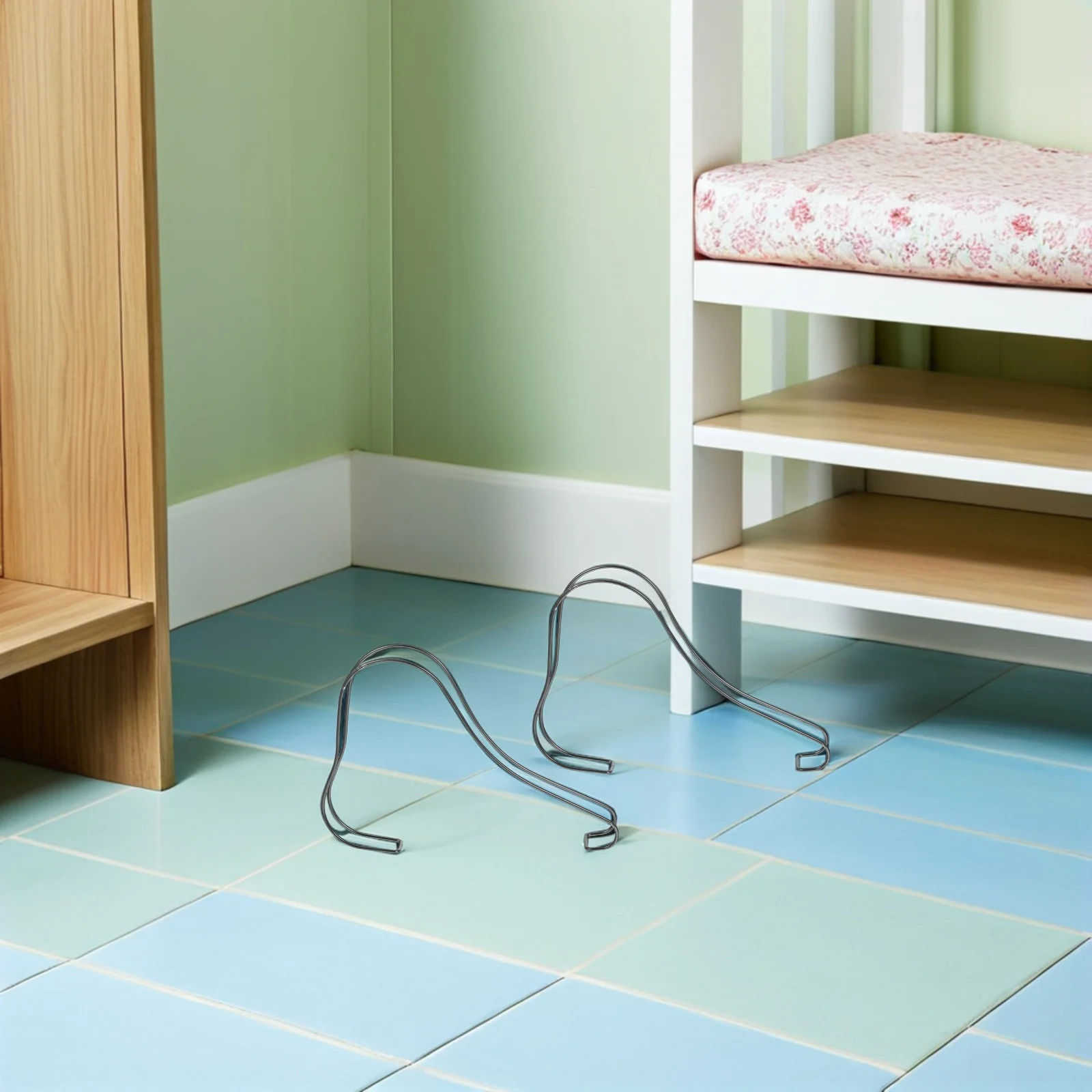 2Pcs Stainless Steel Shoe Support Stand Strong High Heel Sandal Display Rack for Shoe Store Home Organizer Sandal Rack