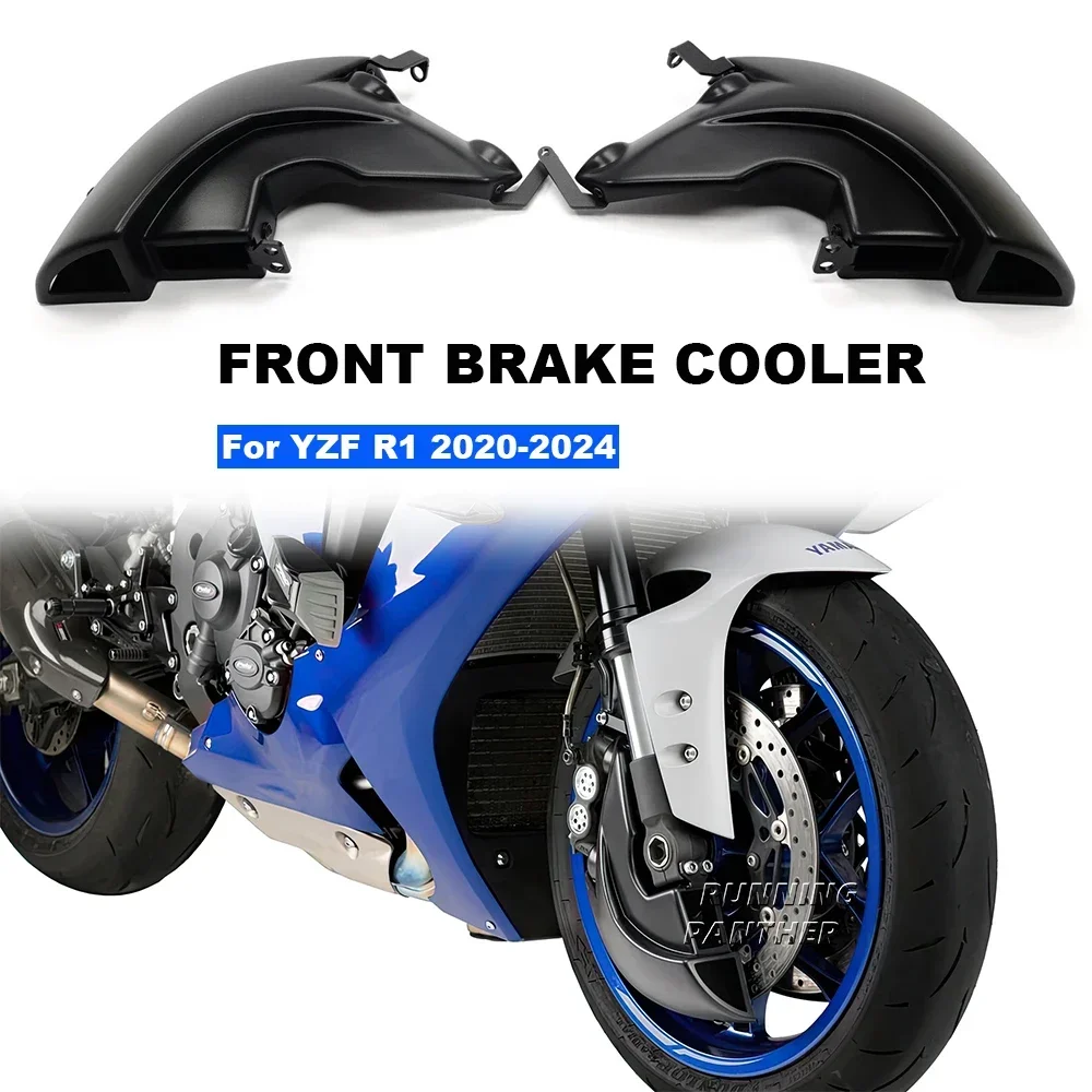 2020-2024 Motorcycle New Air Ducts Brake Cooling Mounting Kit Carbon Fiber and Black For Yamaha YZF R1 YZF-R1 Yzf r1