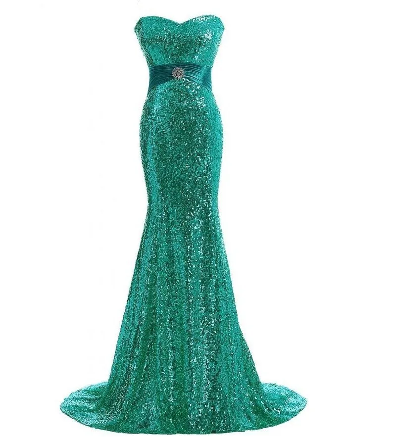 Abiti da ballo a sirena con paillettes dorate e paillettes di lusso Foto reali Abiti da sera eleganti formali Abito lungo per party di matrimonio Nuovo