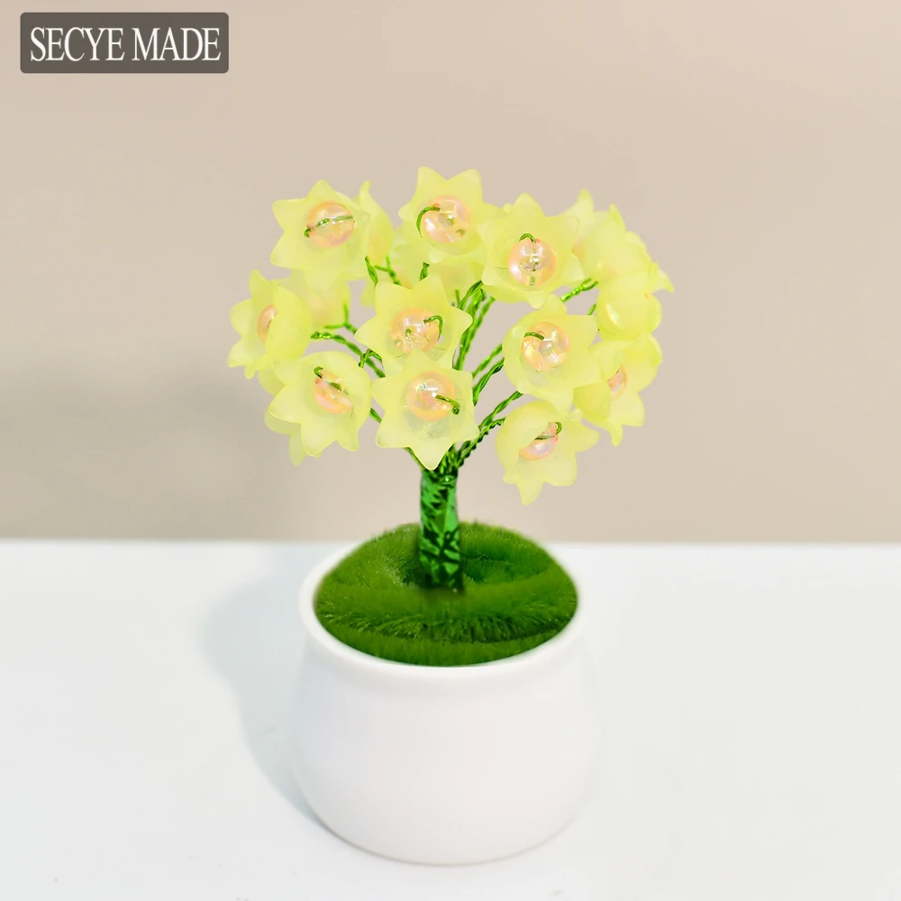 Hope Tree Beaded Car Trinket Cute Office Desk Decoration Restaurant Handicraft Display L12