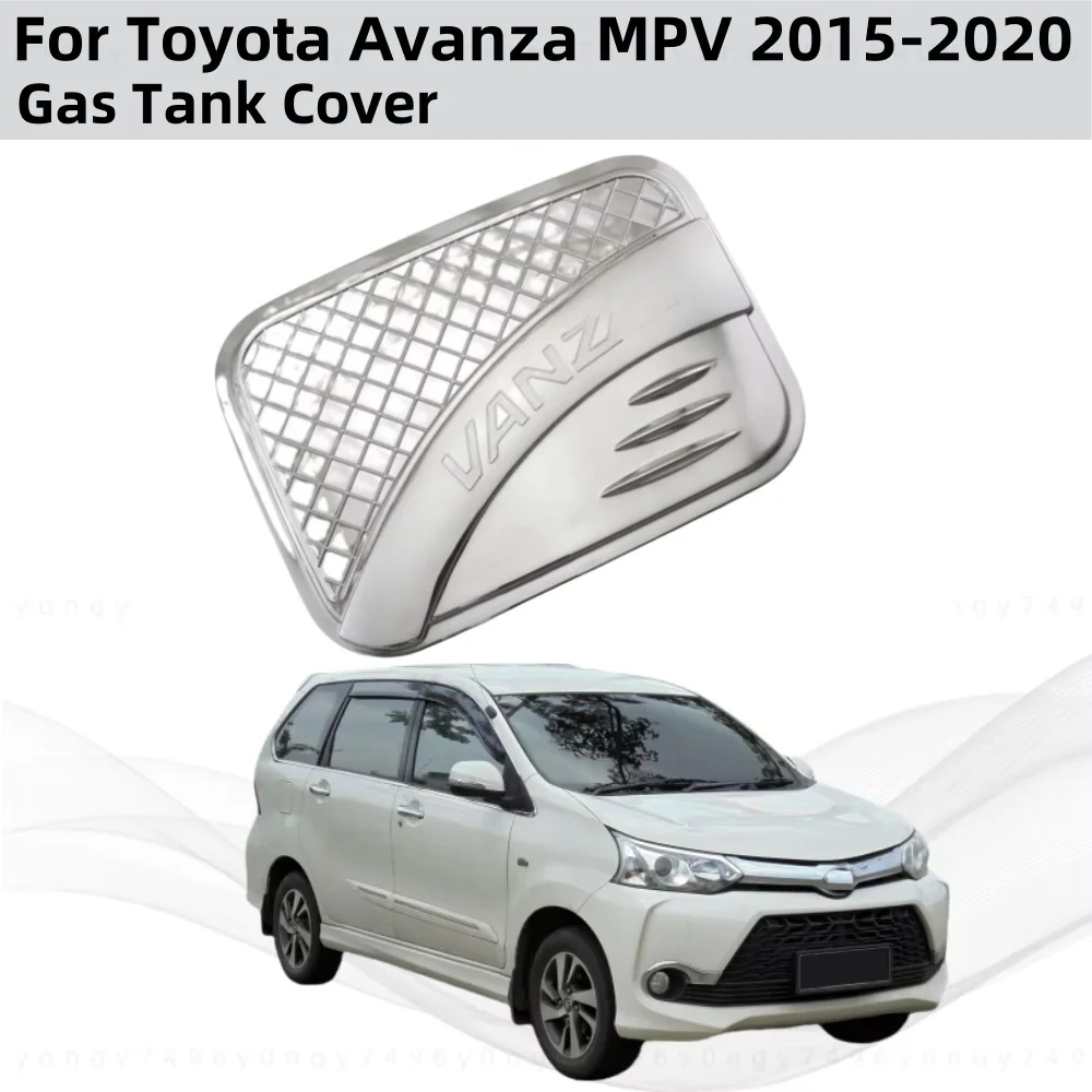 

For Toyota Avanza MPV 2015 2016 2017 2018 2019 2020 Chrome Modified Car Stickers Accessories Fuel Tank Covers Trim Paste Style