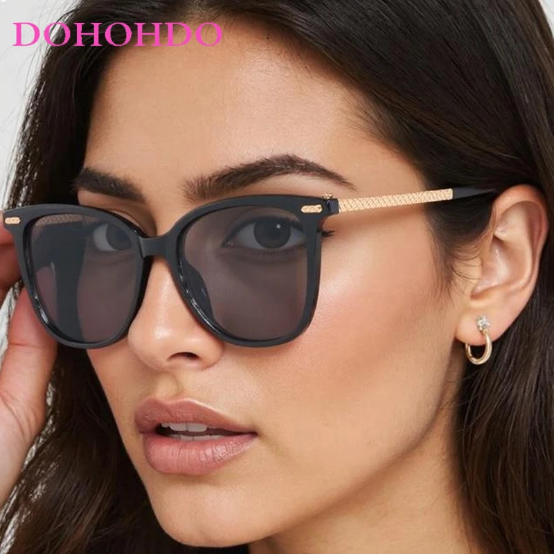 

New Fashion Metal Square Frame Mens Sunglasses Luxury Designer Outdoor Sunglasses Female Summer Traveling Driving Shades UV400