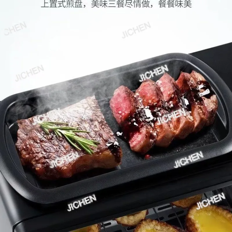 

ZQ 3-in-1 Multifunctional Household US Standard 110V220V Breakfast Machine Toaster Mini Oven