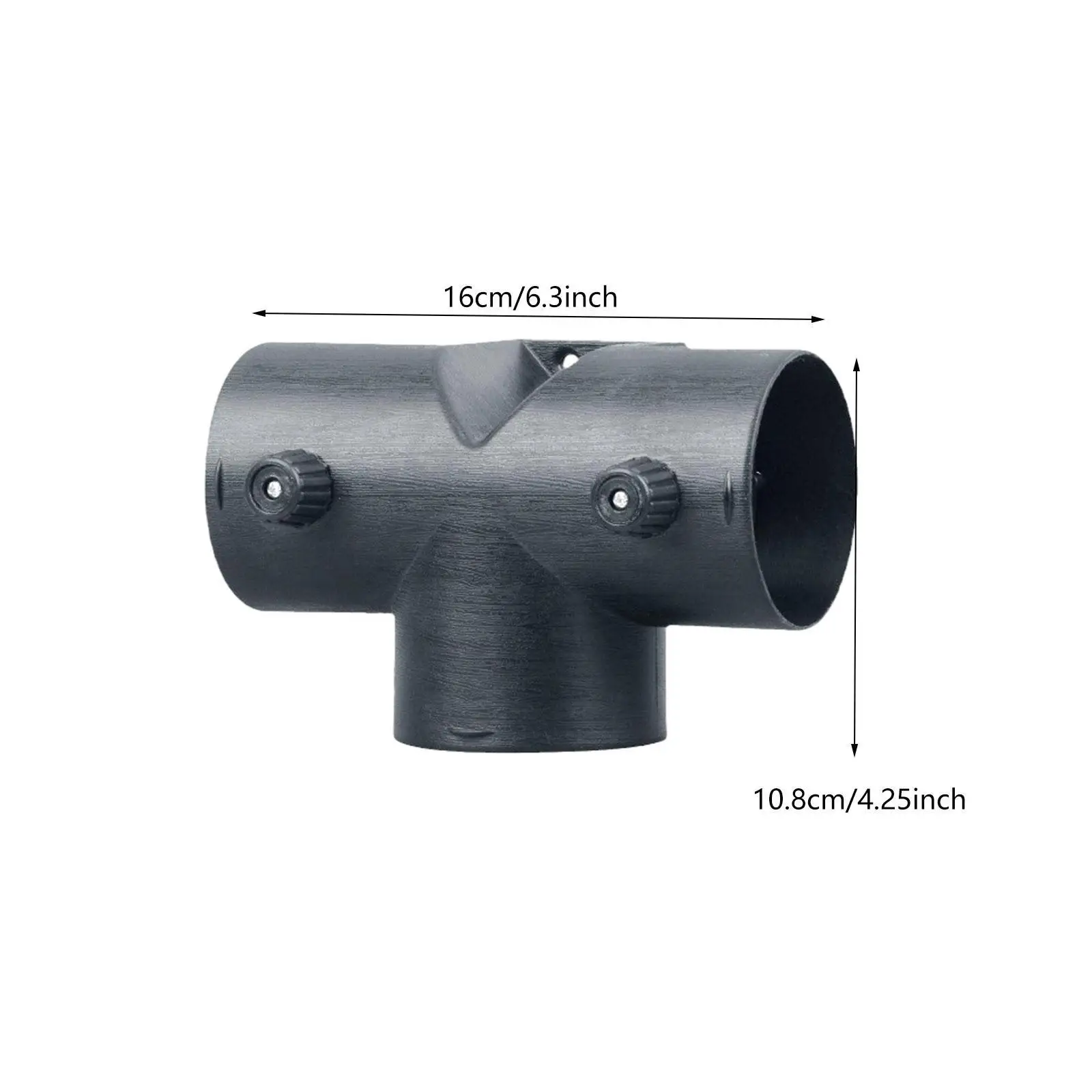 Conector de saída de ventilação de ar aquecedor de estacionamento, 75mm, resistente, prático, acessórios de alto desempenho, aquecedor de carro, quente, tubo de duto de ar de 3 vias