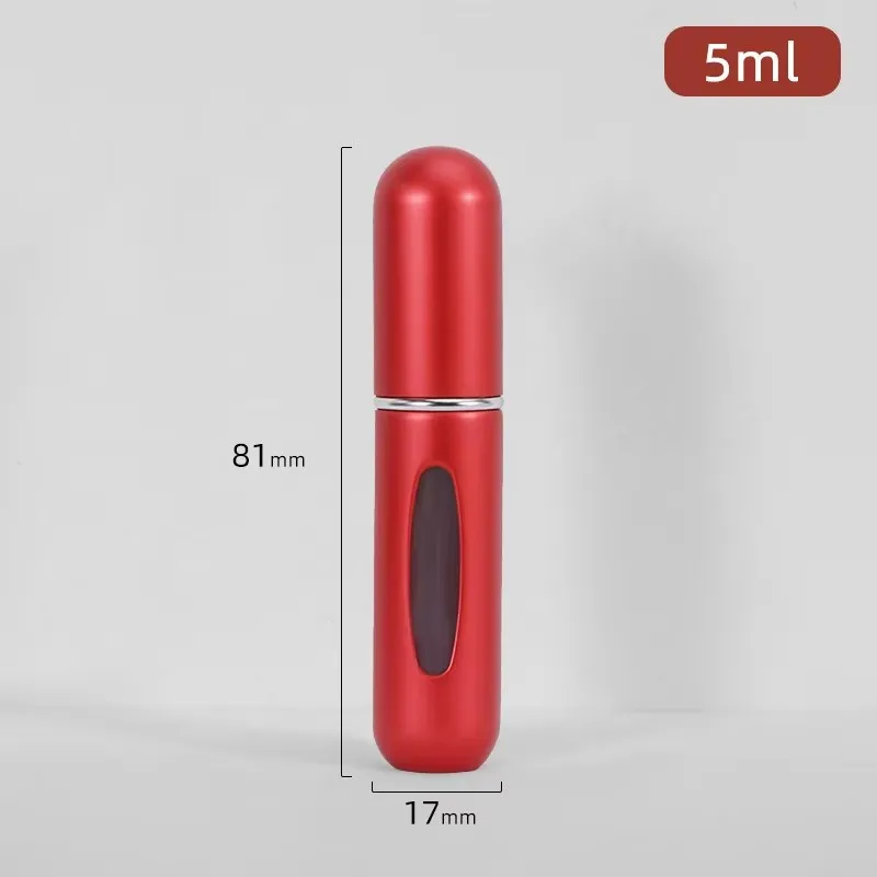 1/5 Stück nachfüllbare Parfüm-Leerflaschen mit Sprühduftpumpe, tragbare leere Kosmetikbehälter für unterwegs, Mini-Sprühzerstäuber