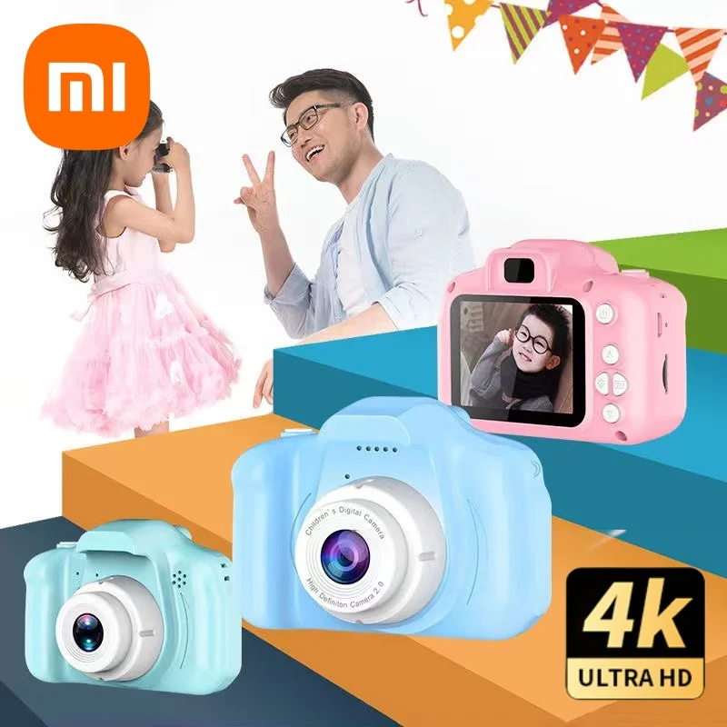 Xiaomi Mini Children's Camera X2 Digital Retro Camera Educational Toys Kids Projection Camera Outdoor Photography Toy Gift 32GB