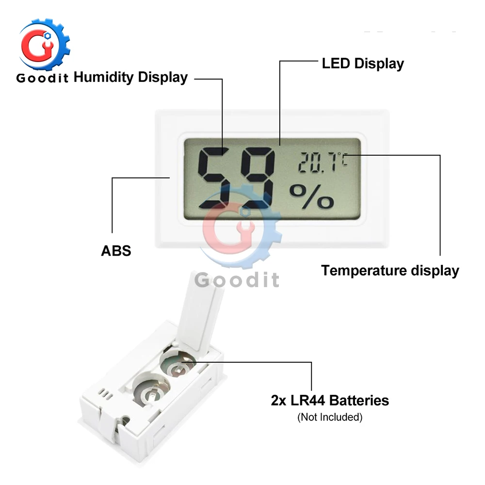 Mini Digital LCD Indoor Convenient Temperature Sensor Humidity Meter Thermometer Hygrometer Gauge indoor outdoor LCD Digital