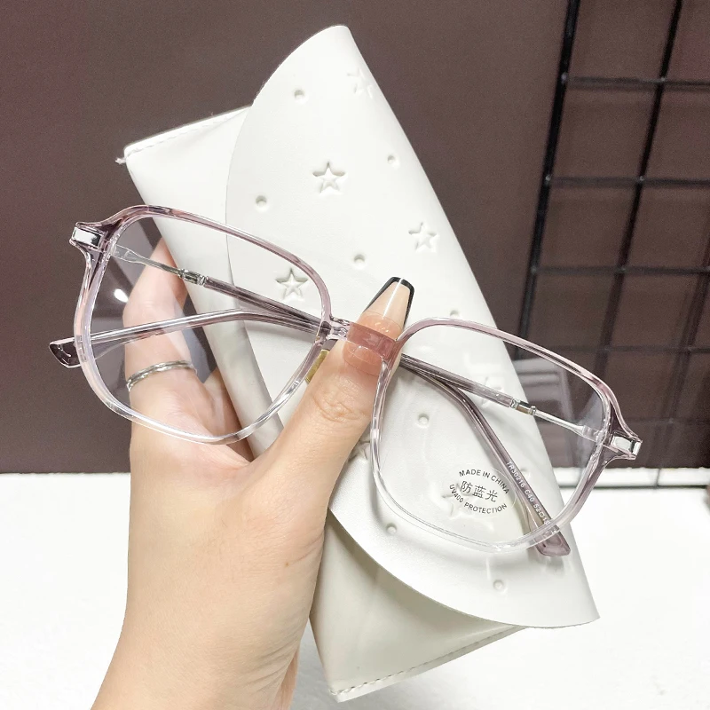 

New Fashion Women Glasses Frame Square Shape TR90 Material Eyeglass Frames for Men Hot Selling Men's Glass Frame