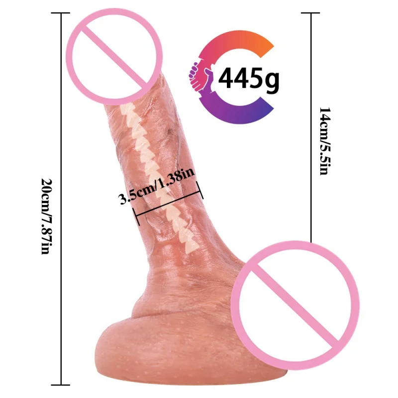 Double hardness liquid silicone simulation keel penis with large suction cup for men and women, cock, adult sexual products