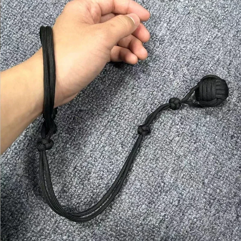 NEW 60cm Outdoor EDC Portable Multifunction Monkey Fist Keychain Car Window Breaker Tools Self Defense Rope Steel Ball