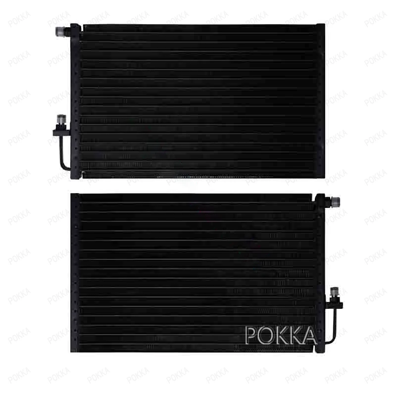 14''x14''x22MM O Universal Aluminium Condenser Radiator Cooling Fan Set  for Vintage Car Truck Hot Rod Radiator A/C Condit