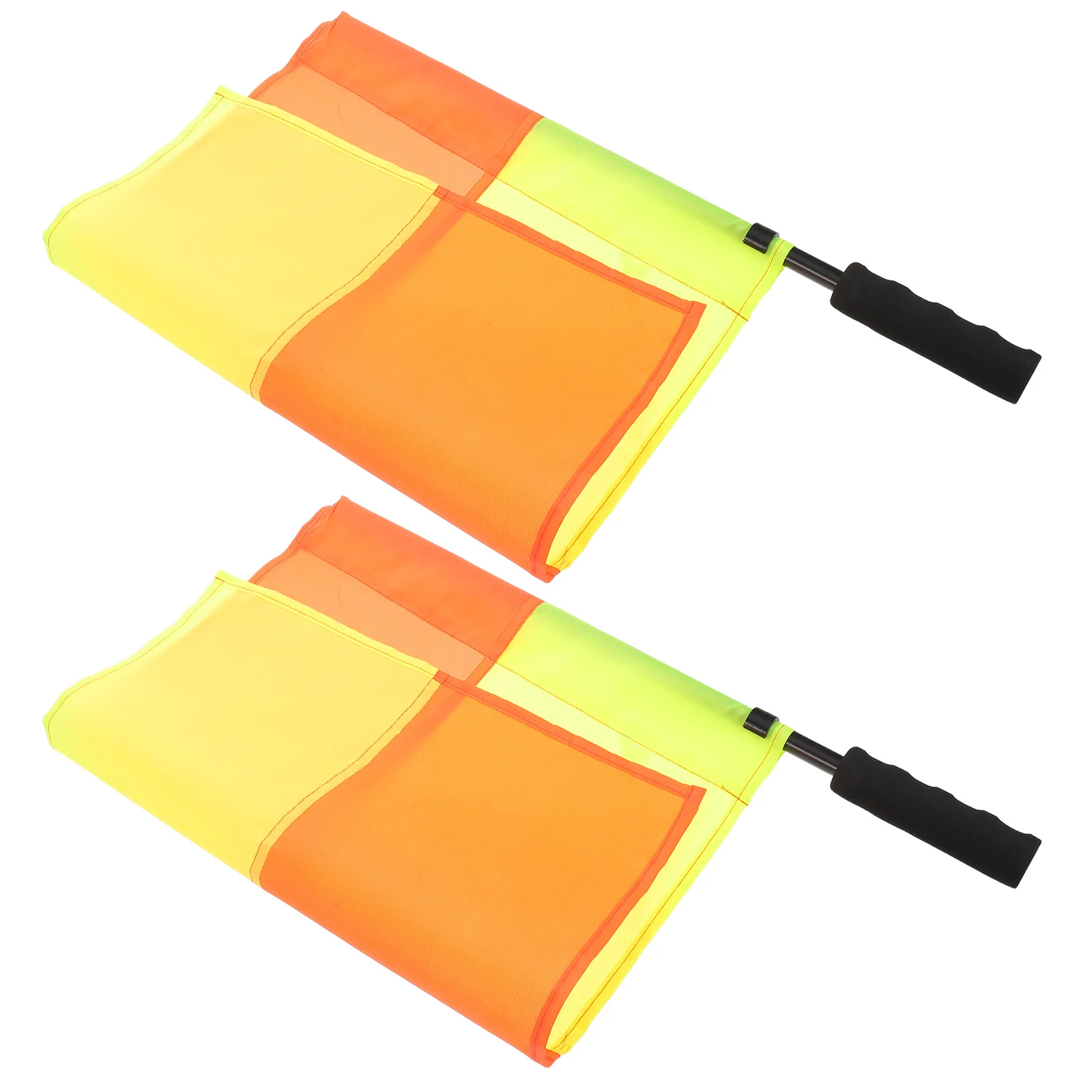 

2Pcs Football Referee Flags Professional Soccer Linesman Signal Flag for Sports Match Referee Gear Competition Use