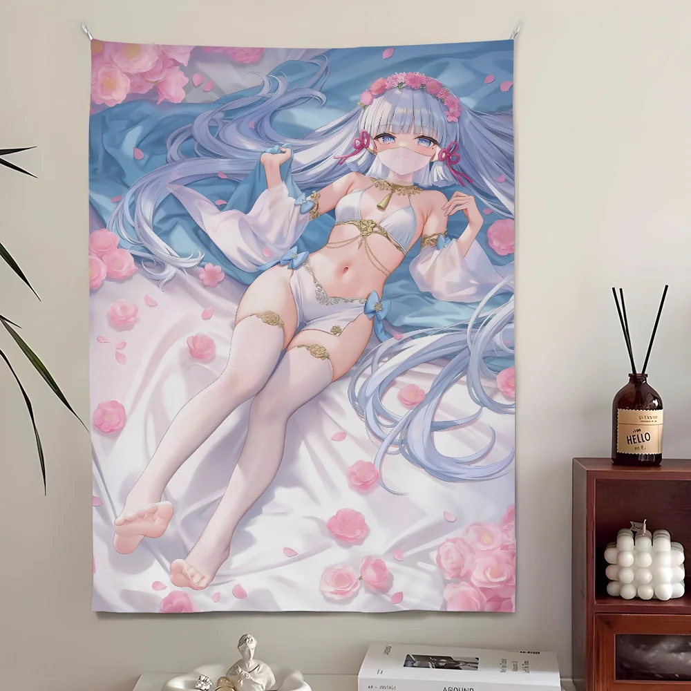 

Furina Kamisato Ayaka Sexy Tapestry Bedroom Living Home Decor Bar Outdoor Festival Wall Hanging Decoration Background Art Banner