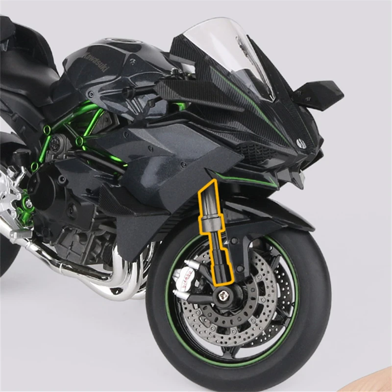 1/9 KAWASAKI H2R Alloy Racing Motorcycle Diecasts Street Motorcycle Model Simulation Sound and Light Collection Childrens Gifts