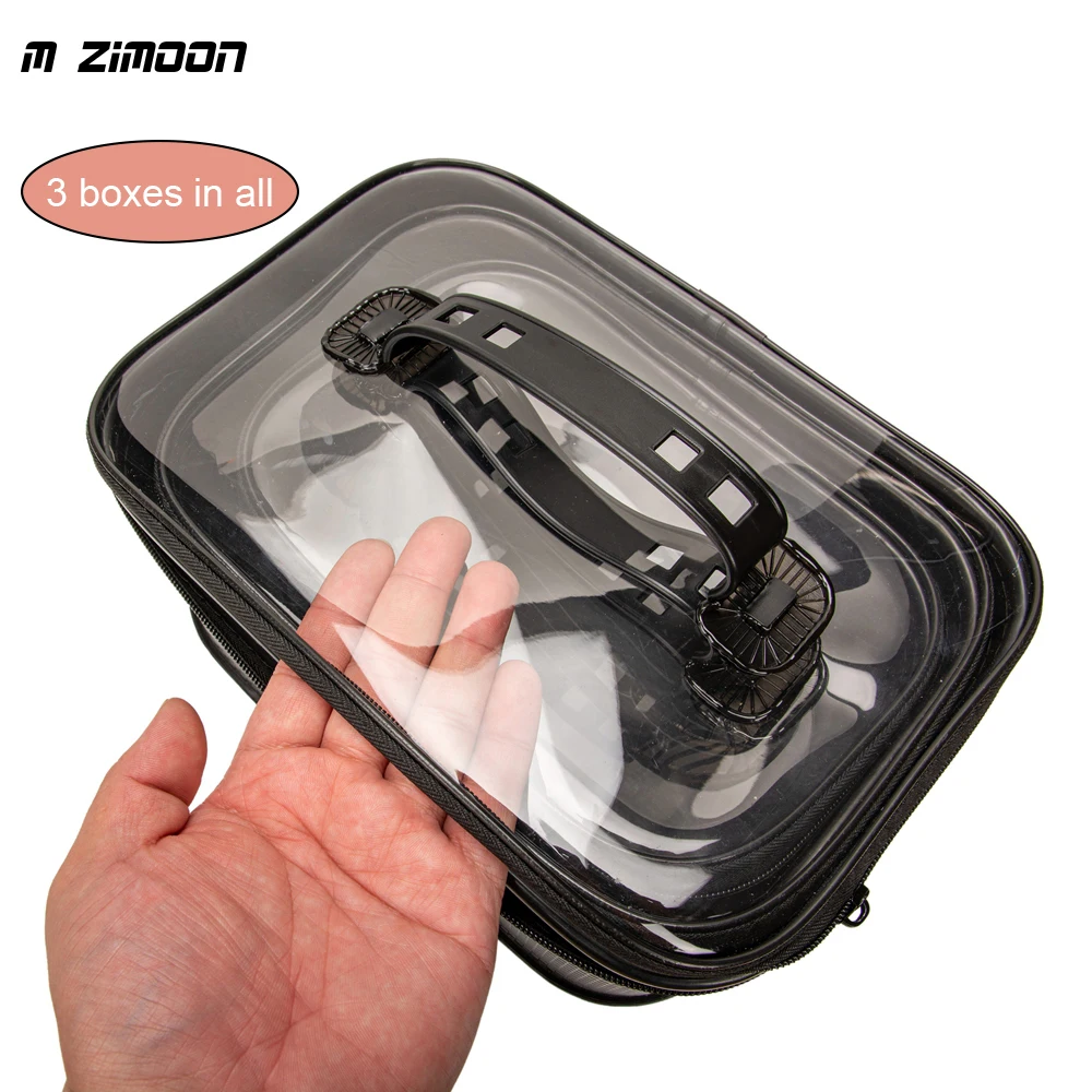 

3pcs Fishing Storage Bag EVA Waterproof Range Carp Fishing Case Multifunction Combo Box For Reel Lure Tackle Accessories 3 Sizes