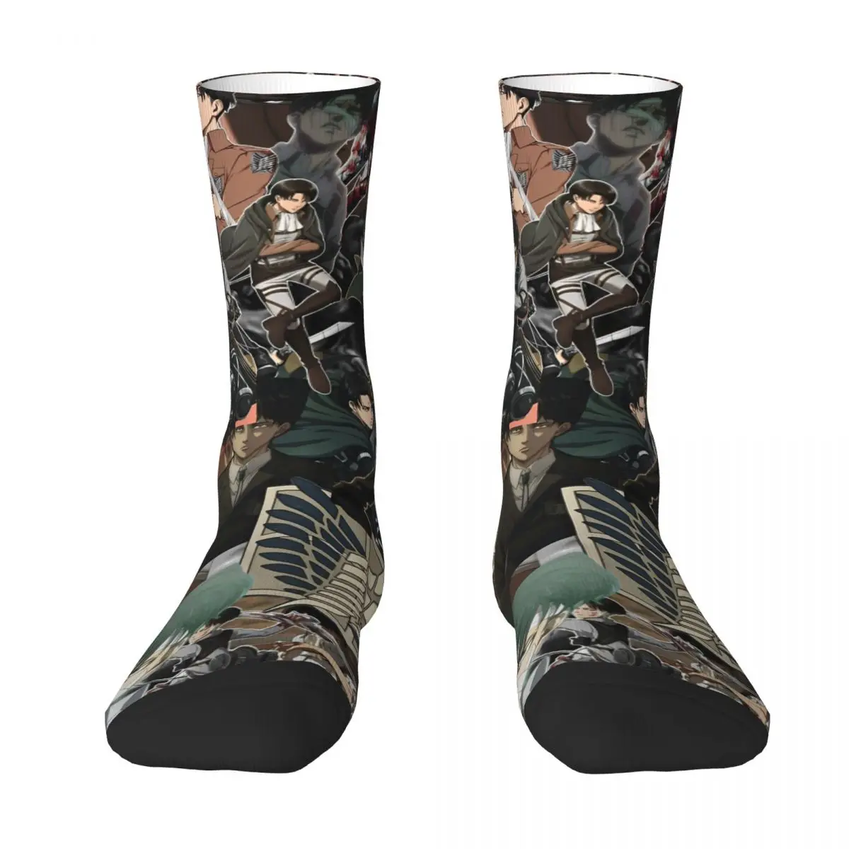 Anime Attack On Titan Socken Japanische Comic Gothic Strümpfe Unisex Männer Outdoor Sportsocken Frühling Grafik Antibakterielle Socken