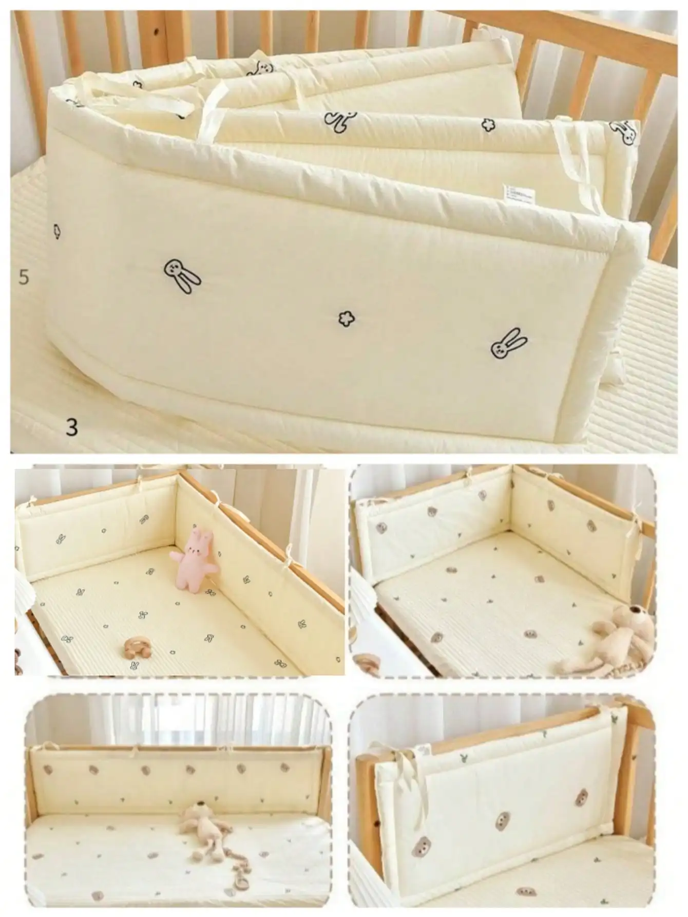 

Защитный барьер-косичка для детской кроватки, подушка-ограждение для новорожденных, плетеная подушка-ограждение для безопасности детей, Bebe Cunas