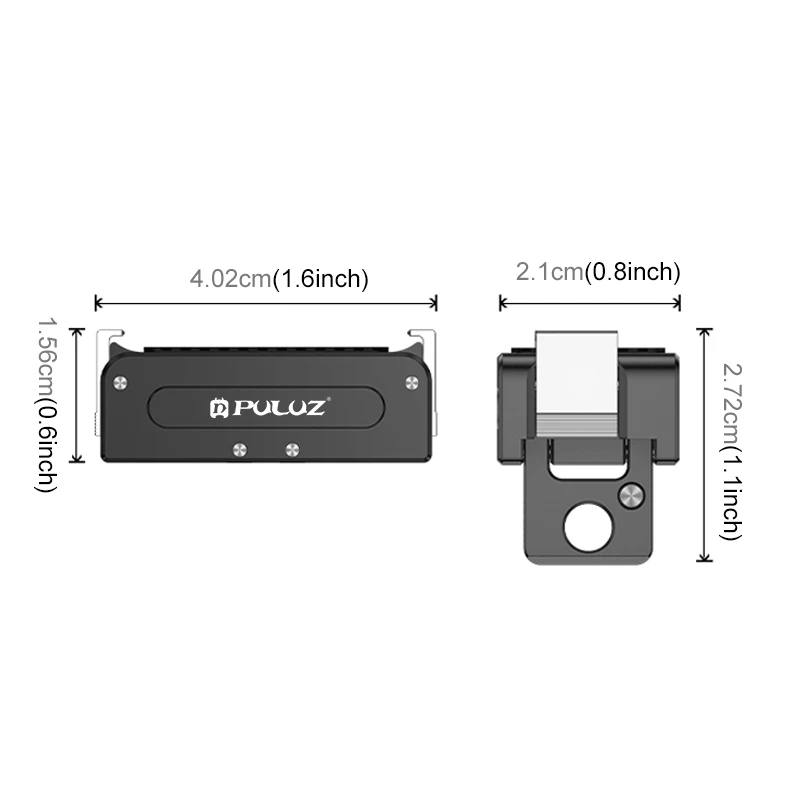 PULUZ For DJI Osmo Action 5 Pro / Action-4 / Action-3 Camera Magnetic Quick Release Base with Action Interface & Gopro Interface
