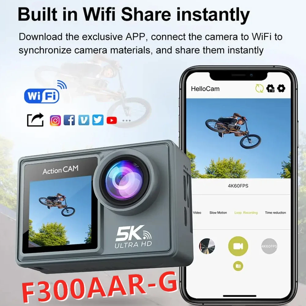 5K Action Camera Pr…