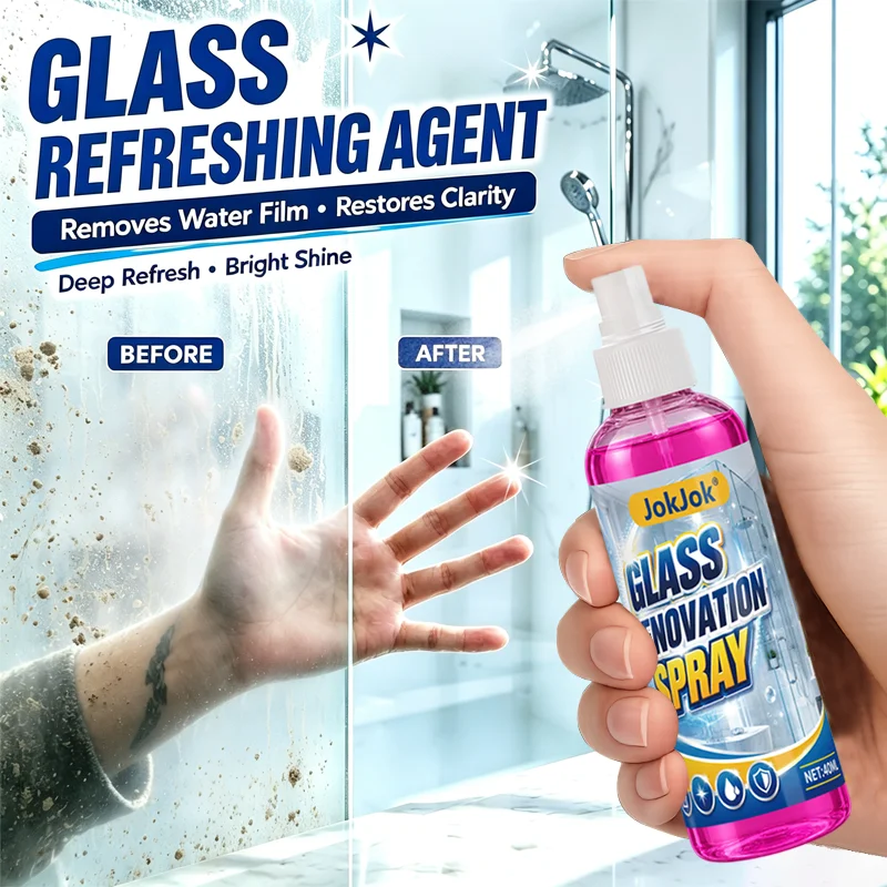 High-Efficiency Automotive Glass Cleaner -Quickly Cleans Dirt, Dust, Droppings, and OilFilm from Glass. Features a Convenient