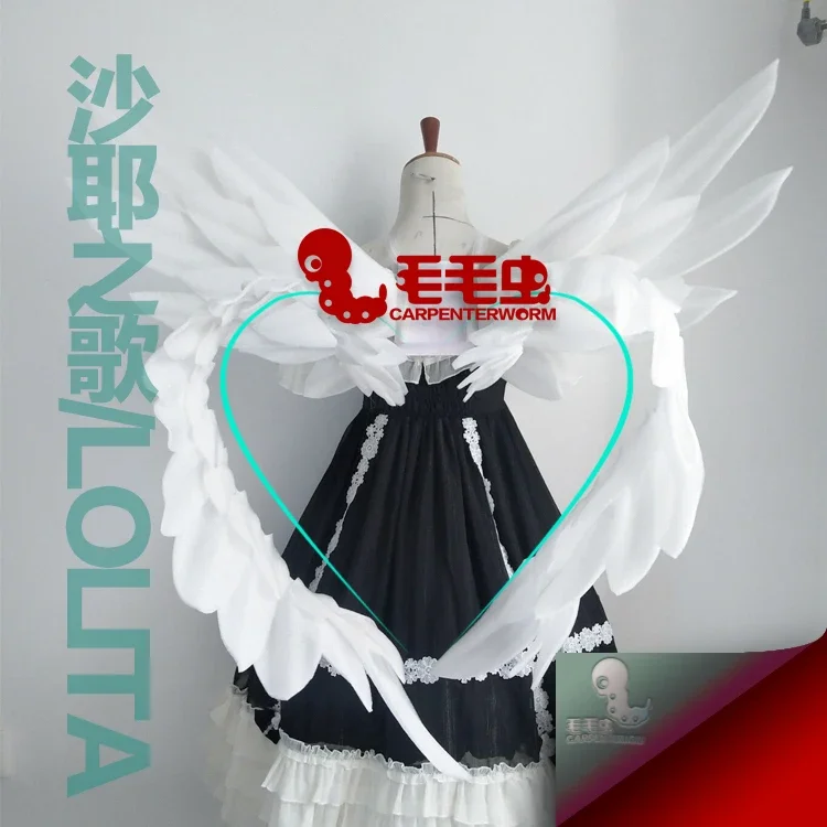 

Elf White Wings Oversized Angel Wings Pearl Cotton Model Fashion Show Stage Performance Props Shooting Backboard Acessories