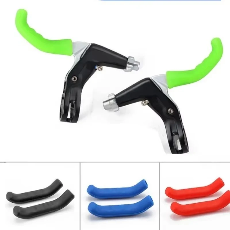 

1/4 Pair Silicone Bicycle Lever Grips Protectors Anti-Skid Bike Brake Lever Handle Sleeve MTB Bike Cycling Silicone Brake Cover