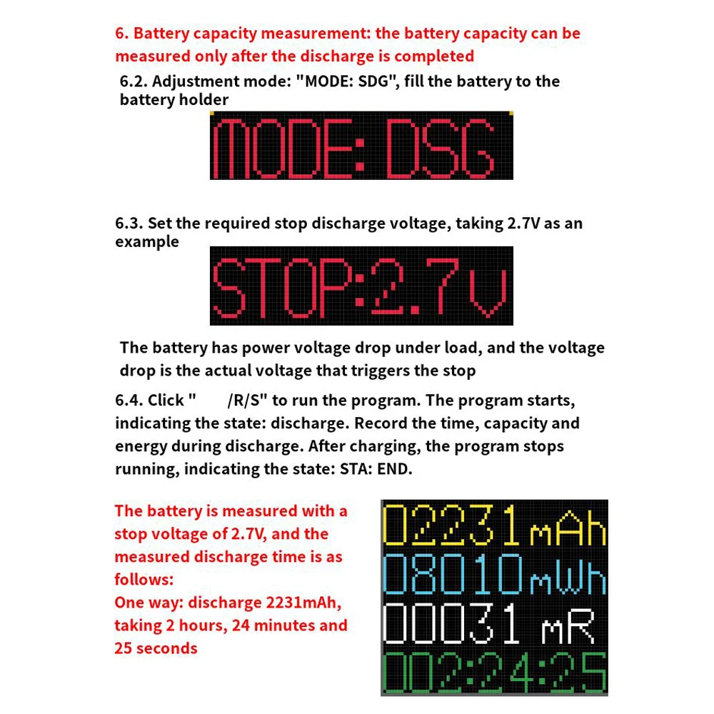 اختبار المقاومة الداخلية لقدرة البطارية وحدة كاشف طاقة بطارية الليثيوم الرقمية المزدوجة من النوع C مقياس اختبار بطارية الليثيوم #3