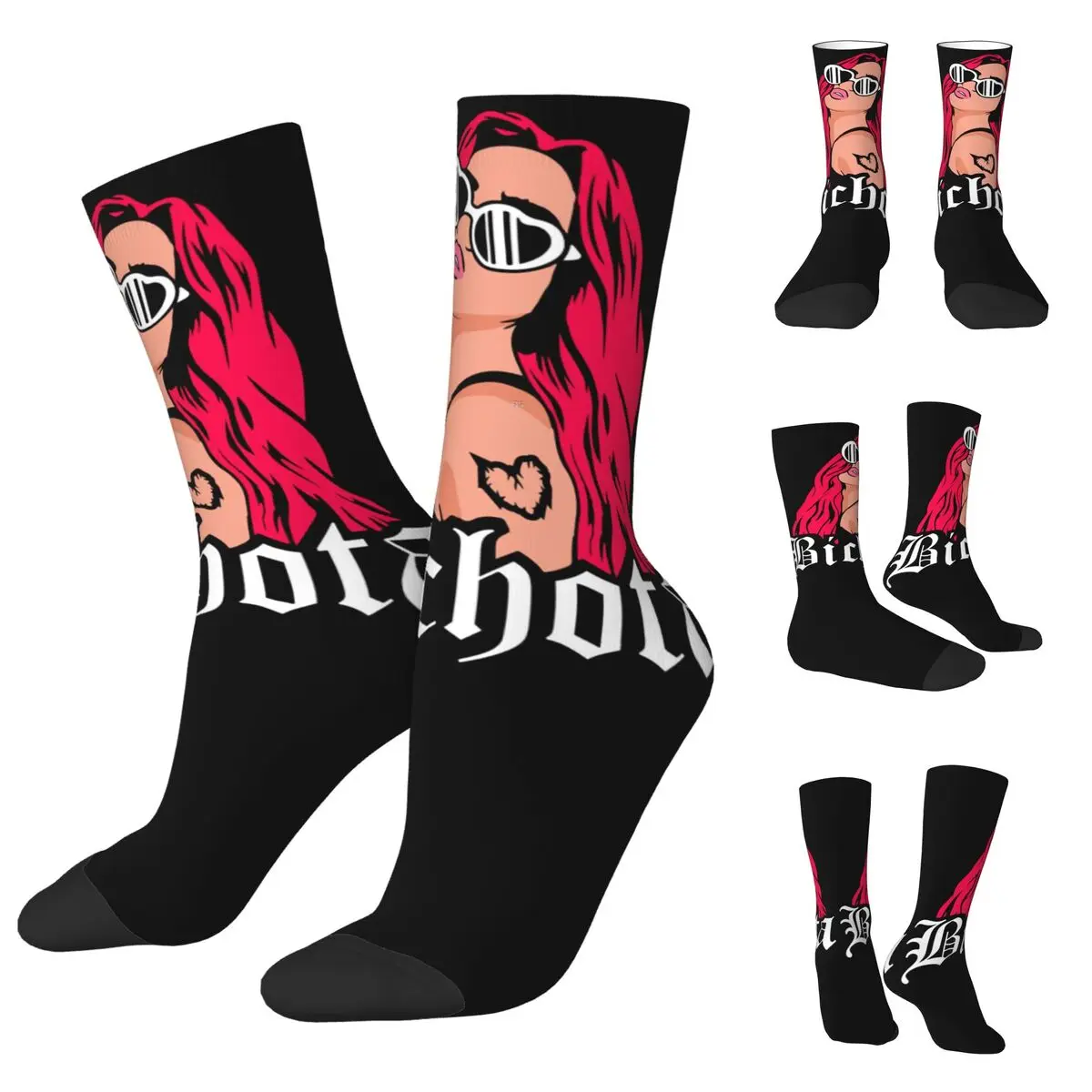 

Singer Karol G Graphic Bichota Men Women Socks,Motion Beautiful printing Suitable for all seasons Dressing Gifts