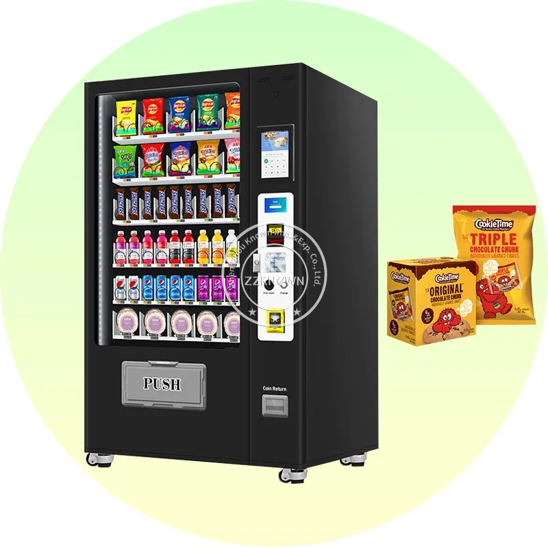 

Недорогой компактный мини-автомат для продажи холодных напитков и продуктов питания