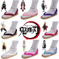 Anime Volwassenen Kinderen pantofole Cosplay Schoenen Demon Slayer Tanjirou Kamado Nezuko Zenitsu Geta Verstopt No Yaiba Sandalen