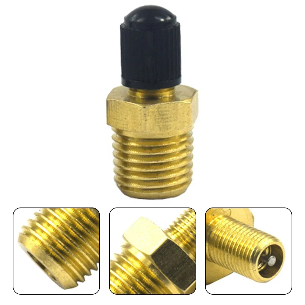 2pcs Tire Valve Core For Car Motorcycle 1/4in Rubber Tank Filling Valve  Car Tire Valve Stems Cap Knurling NEW