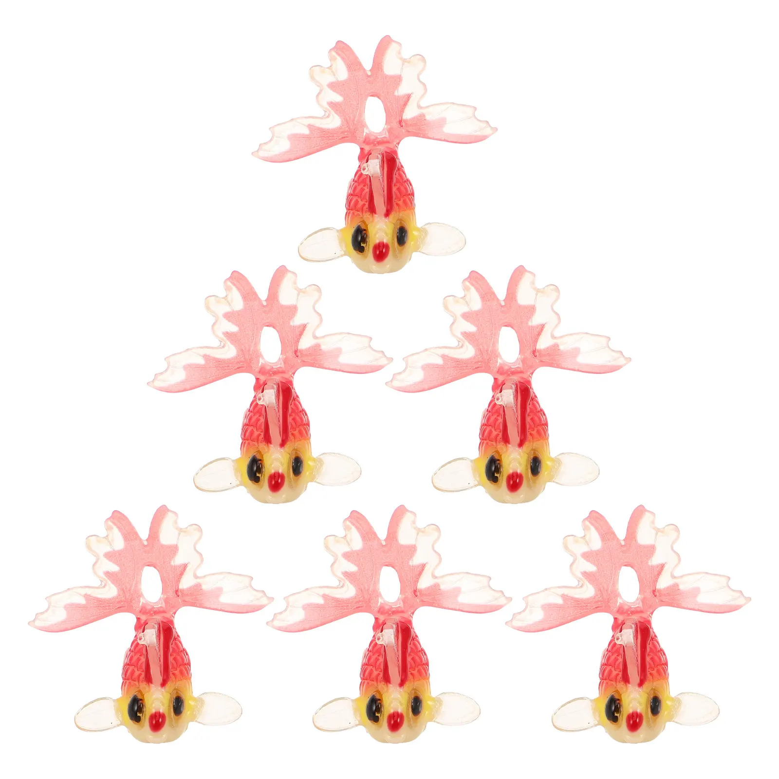 

6Pcs Delicate Resin Goldfish Charms Versatile Jewelry Making DIY Supplies for Earrings Necklaces Bracelets Crafting Cute Charm