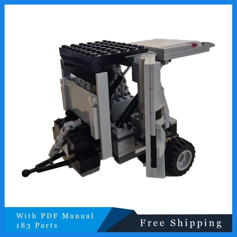 

183 шт. MOC город творчество строительные блоки серый пресс-подборщик технология кирпичи модель развивающие DIY сборка игрушки детские подарки на день рождения