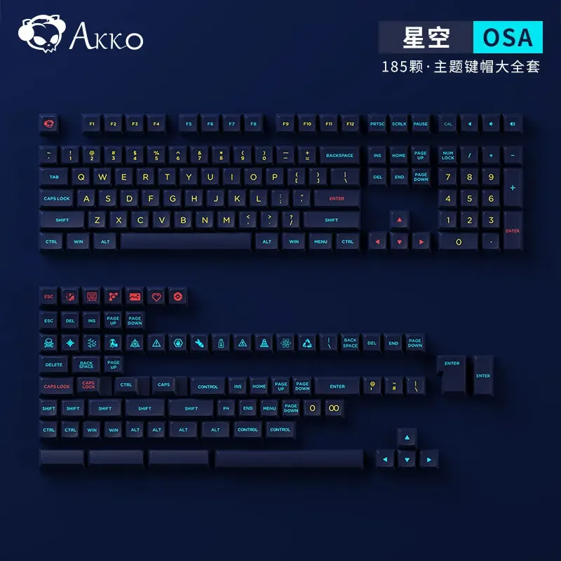 Imagem -04 - Akko The Herb Garden Keycaps Grupo 187 Key Double-shot Pbt Perfil Osa Teclado Mecânico Principais Layouts Acessórios Gamer