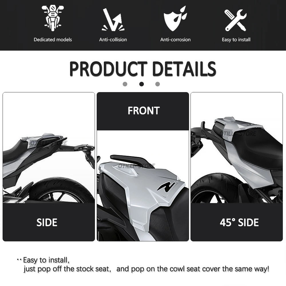 

Motorcycle Rear Seat Cover Tail Section Motorbike Fairing Cowl For BMW F900R F900XR F900 R 2022 F900 XR 2020 2021 ABS Plastic