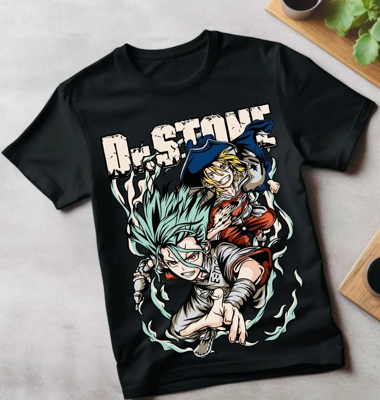 Dr. Stone T-Shirt Senku Ishigami Ryusui Asagiri Seiyuu Vintage Shirt All Size