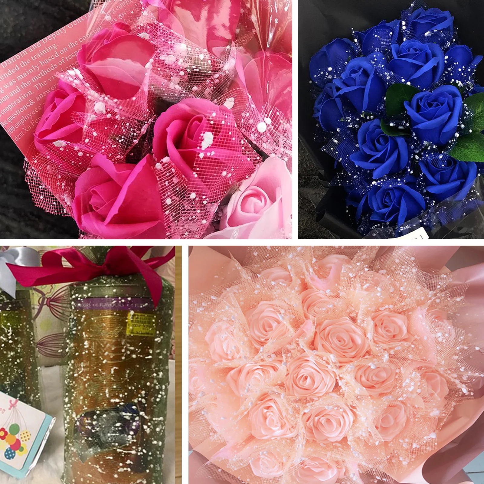 

Delicate Snow Gauze Flower Bouquet Wrapping Material For Flower Decor Gift Packaging Supplies