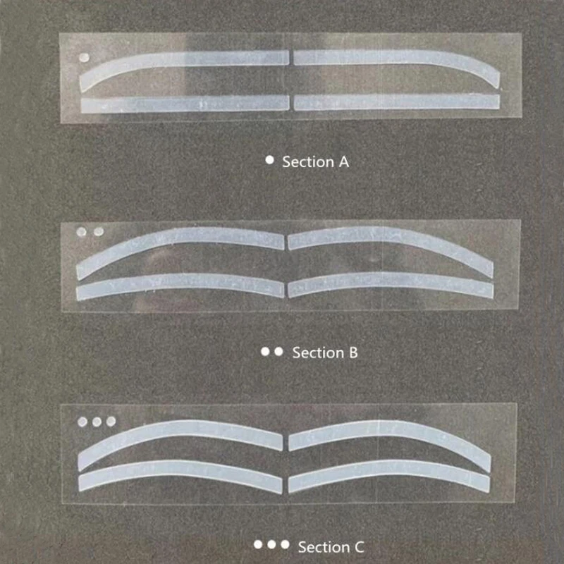 Wegwerp Airbrush Sticker Stencil Wenkbrauw Gids Microblading Diy Wenkbrauw Vorm Tape Voor Airbrush Wenkbrauw Vormgeven Tool Wenkbrauw Maatjes