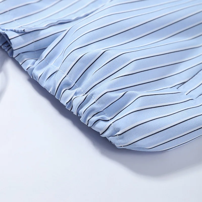 Chic Striped Women's Jacket Skirts Suit Stand Collar Drawstring A-Line Skirts Lady Set 2026 Summer Autumn 2 Pieces Set Women New