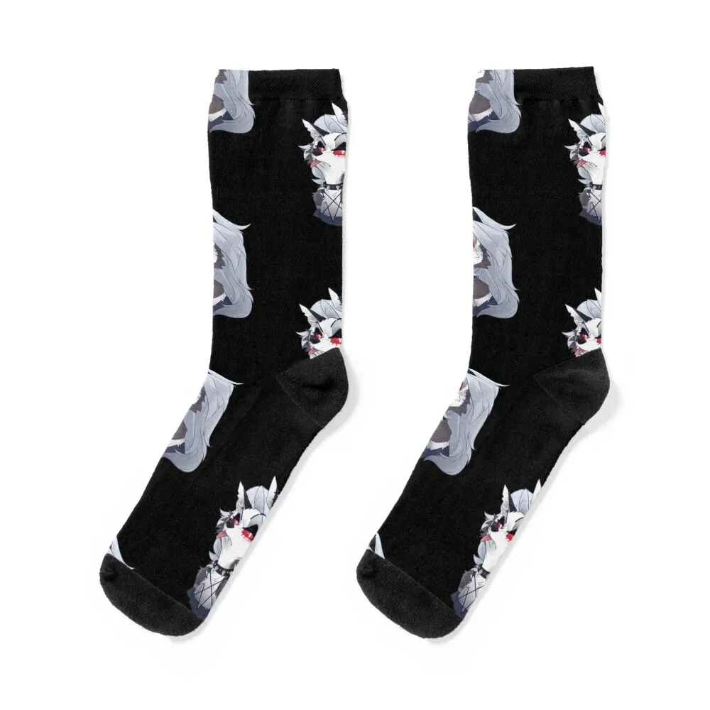 Helluva Boss Loona Socks hockey soccer anti-slip Soccer luxury Socks Men Women's