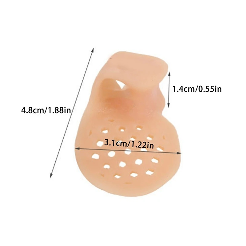 1 par de protectores ortopédicos para dedos del pie, separador interfalangeal, herramientas para el cuidado de los pies