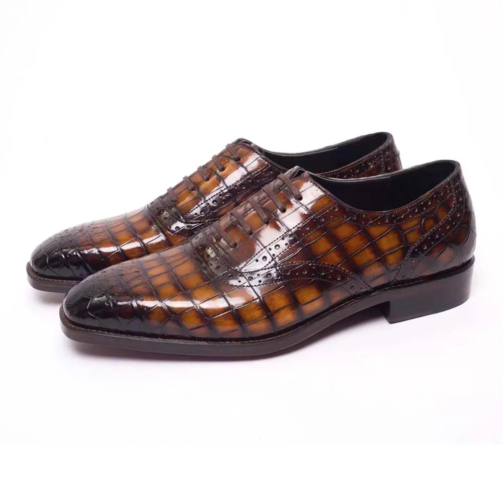 

sanyeshechiping new men dress shoes male formal shoes crocodile shoes