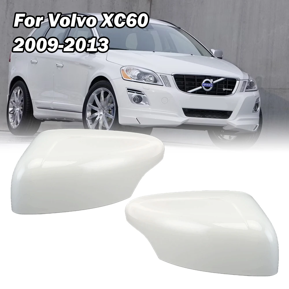 

Автомобильное боковое дверное зеркало, крышки, детали для Volvo XC60 2009 2010 2011 2012 2013, окрашенное белоснежное с застежкой