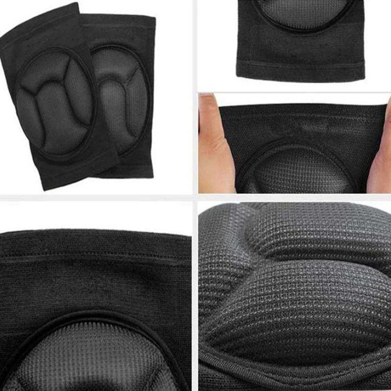 Protective Knee Pads Thick Sponge Football Volleyball Extreme Sports Anti-Slip Collision Avoidance kneepad Brace 1 Pair