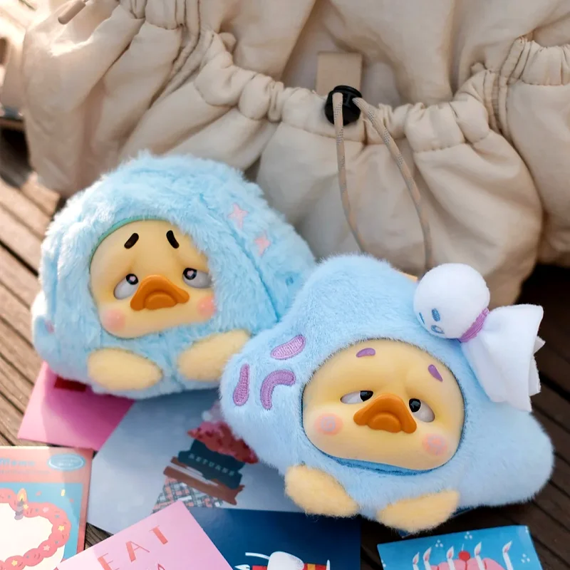 

Authentic Upset Duck Little Secret Duck Series Blind Box New Style Plush Earphone Pouch Keychain Cute Doll Bag Pendant Hot