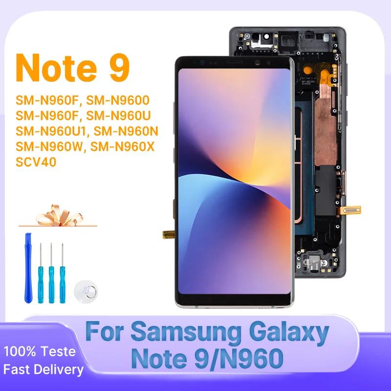 OLED For Samsung Galaxy Note 9 Display Touch Screen Digitizer Assembly Replacement Parts For Samsung Note 9 SM-N960 LCD Display